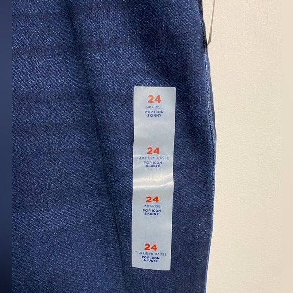 Old Navy Pop Skinny Icon Jeans, Plus Size 24 Blue Denim Slim Fit - Picture 10 of 12
